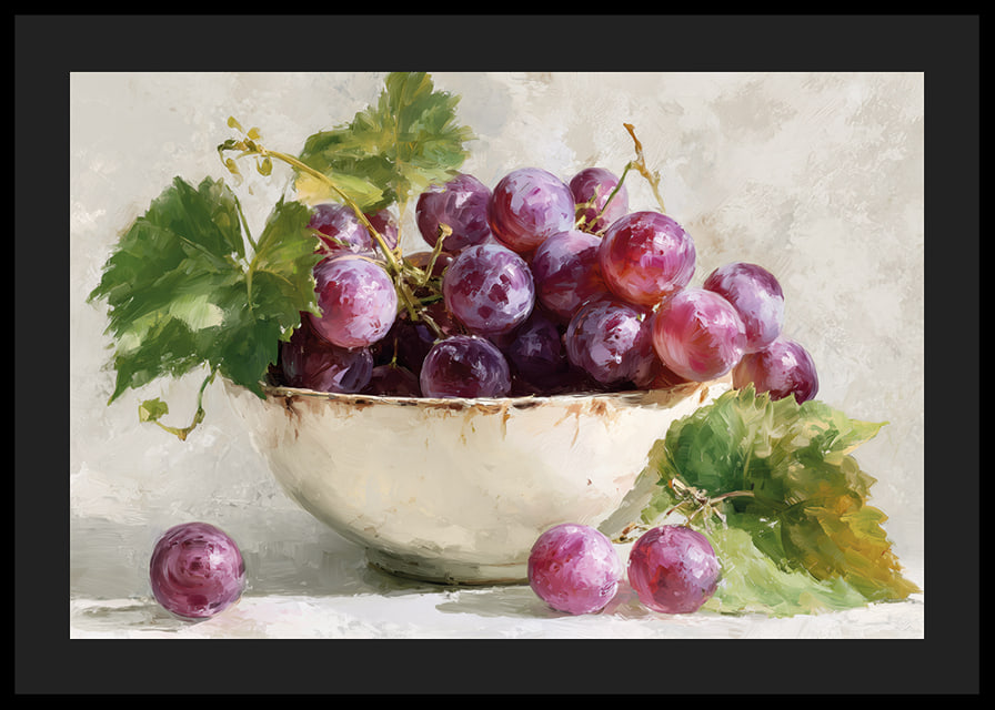 Juicy grapes in a bowl complete any room-12