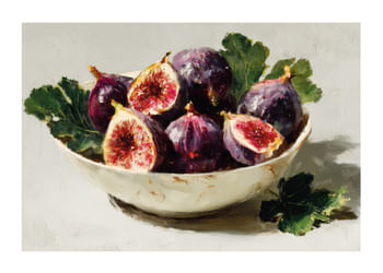 Affiche Still Life Bowl With Fig No2