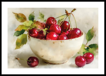 Affiche Still Life Bowl With Cherrie No2