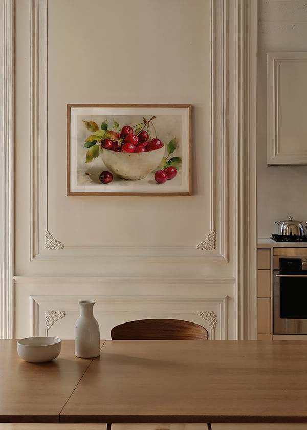 Poster Still Life Bowl With Cherrie No2 crossfade