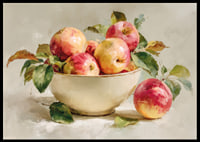 Kleurrijke appels vullen een kom met herfstachtige charme-6