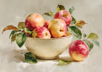Kleurrijke appels vullen een kom met herfstachtige charme-7