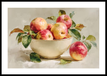Poster Still Life Bowl With Apple No2