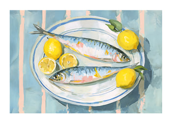 Poster Vibrant Coastal Palette