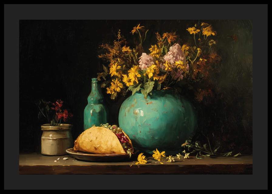 A harmonious blend of flowers and delicacies-12