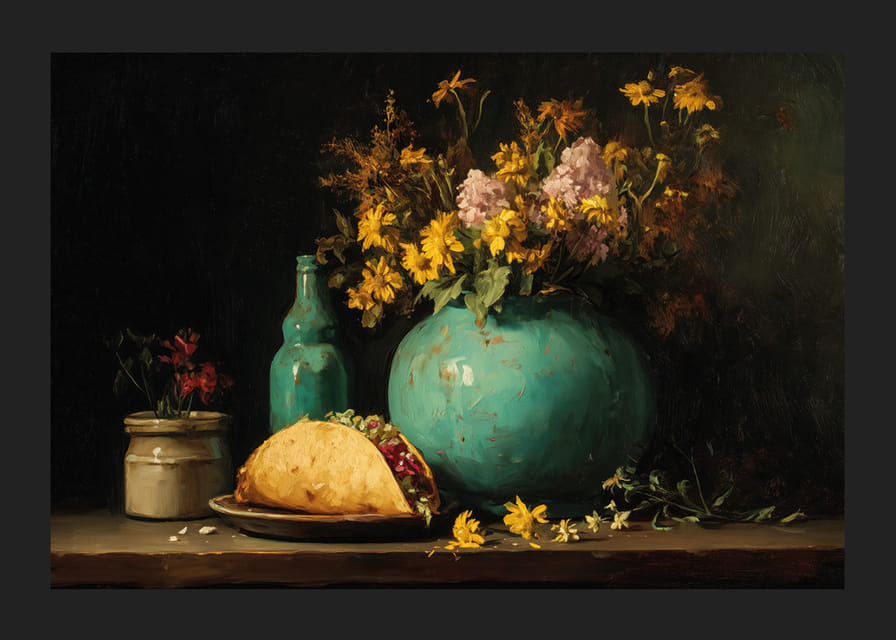 A harmonious blend of flowers and delicacies-12