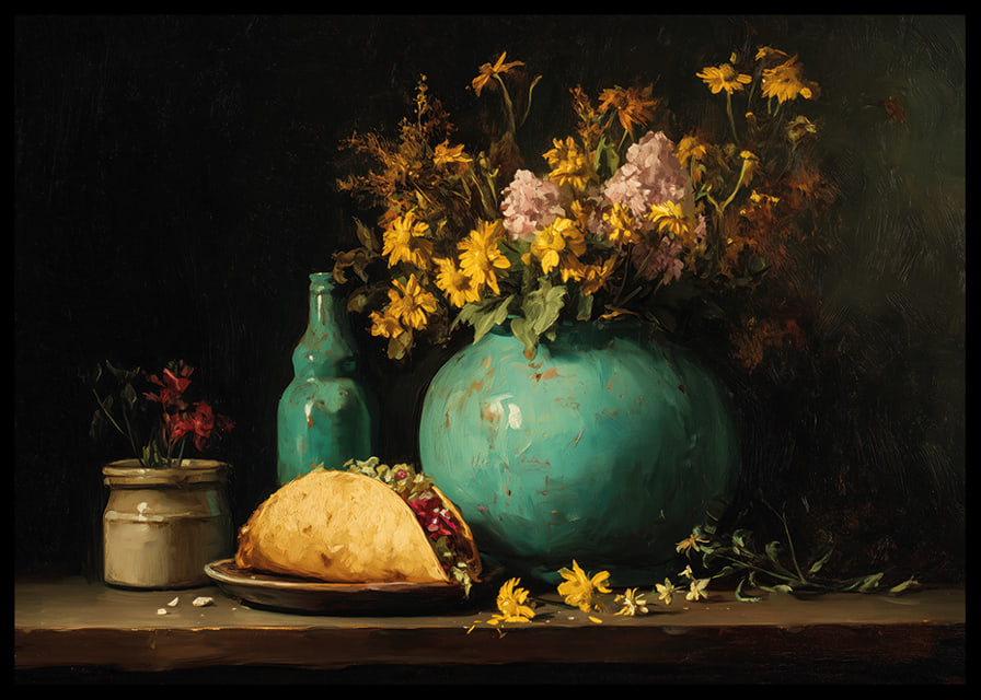 A harmonious blend of flowers and delicacies-12