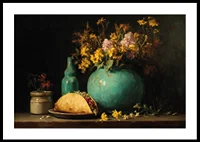A harmonious blend of flowers and delicacies-0