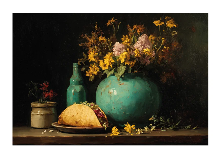 A harmonious blend of flowers and delicacies-12