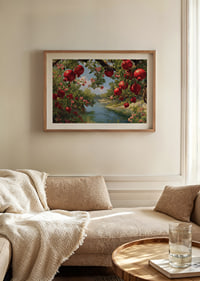 Lush pomegranates by a sparkling river-8