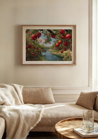 Grenadiers luxuriants au bord d'une rivière scintillante-4