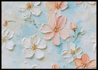 Smalki ziedi peld uz gaiši zila fona-2