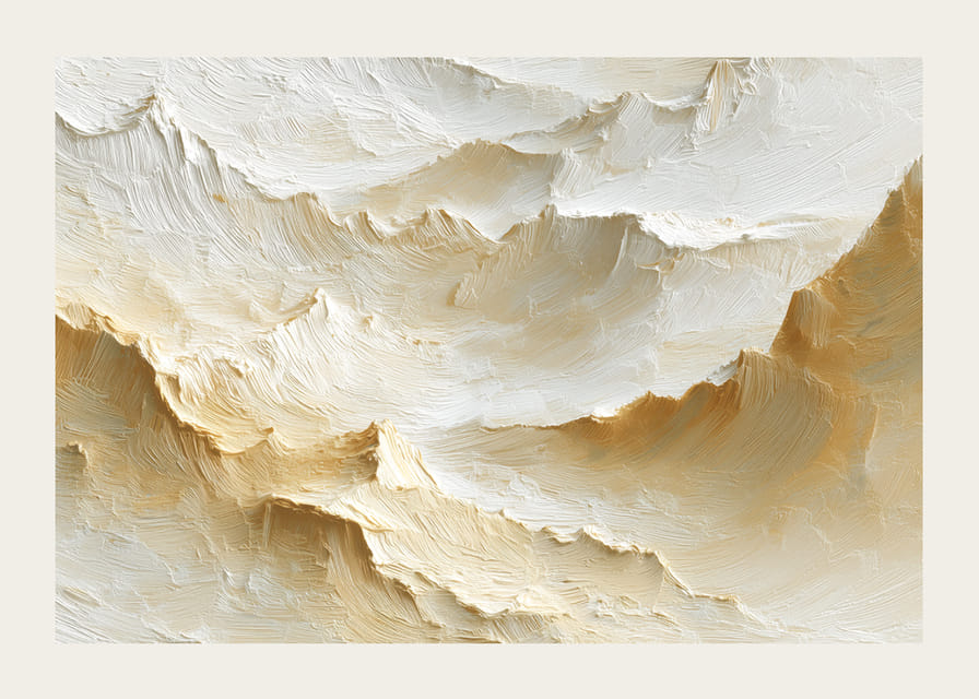 Soft waves of yellow create a dreamlike abstraction-12