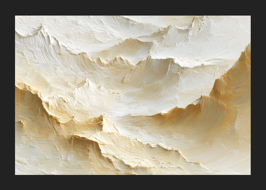 Soft waves of yellow create a dreamlike abstraction-12