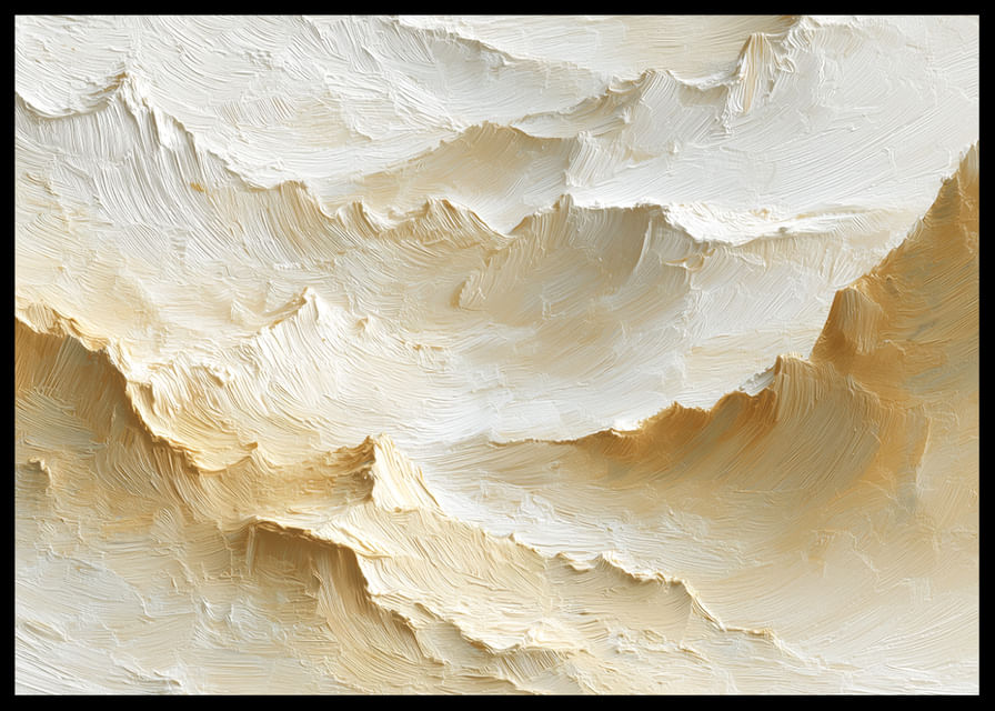 De douces vagues jaunes créent une abstraction onirique.-12