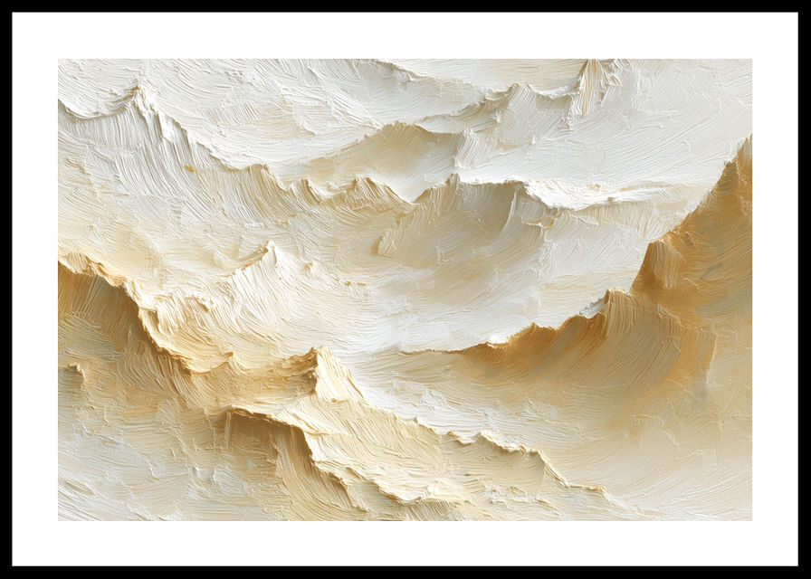 De douces vagues jaunes créent une abstraction onirique.-12