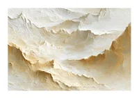 Soft waves of yellow create a dreamlike abstraction-1