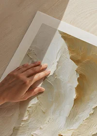 Soft waves of yellow create a dreamlike abstraction-9