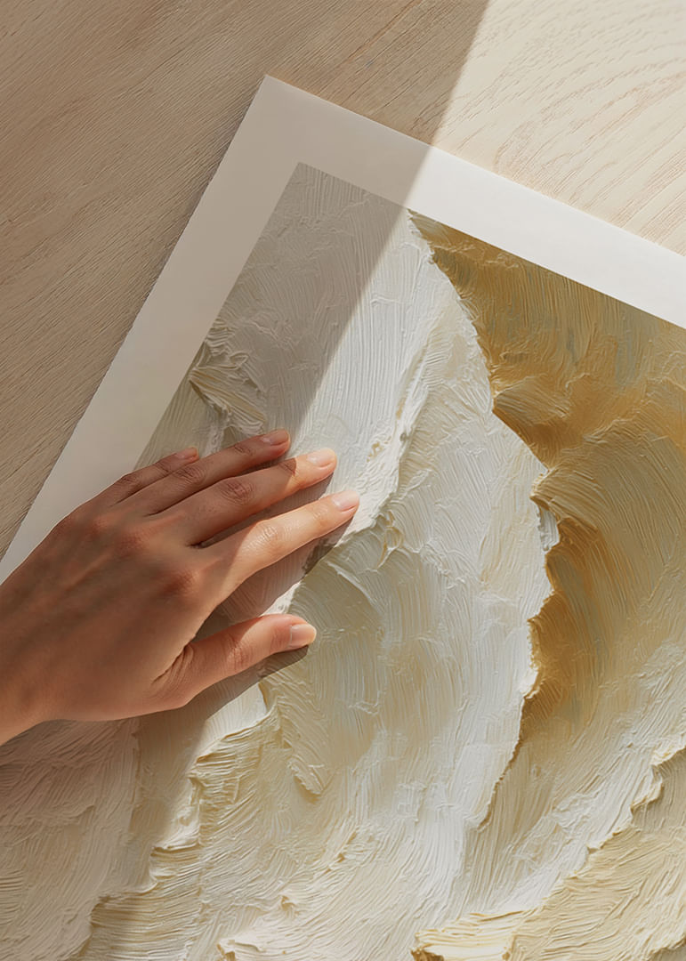 De douces vagues jaunes créent une abstraction onirique.-12