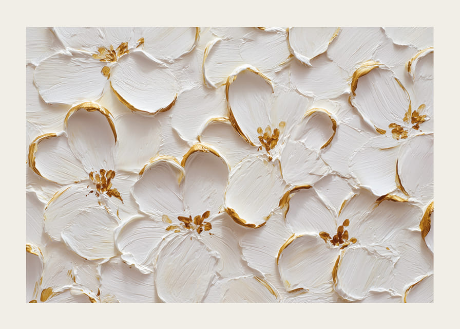 Beautiful flowers with golden accents create a sense of timeless elegance-12