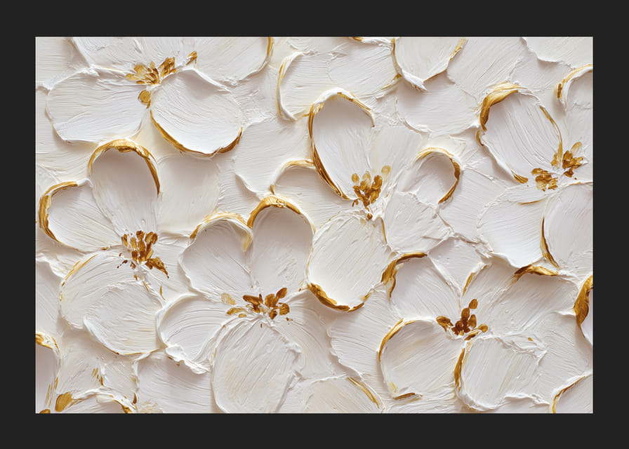 Beautiful flowers with golden accents create a sense of timeless elegance-12