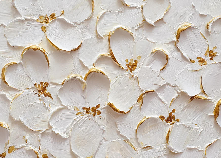 Vackra blommor med gyllene accenter skapar en känsla av tidlös elegans-12