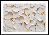 Bellissimi fiori con accenti dorati creano un senso di eleganza senza tempo-0