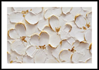 De magnifiques fleurs aux accents dorés créent une impression d'élégance intemporelle.-0