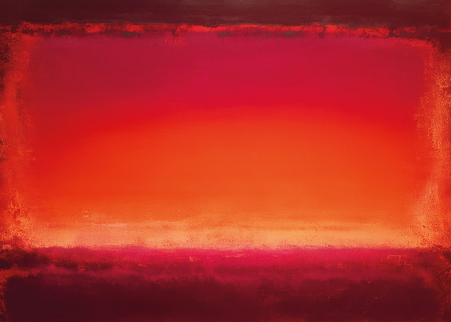 Il rosso e l'arancione luminosi diffondono calore ed energia nella stanza-12