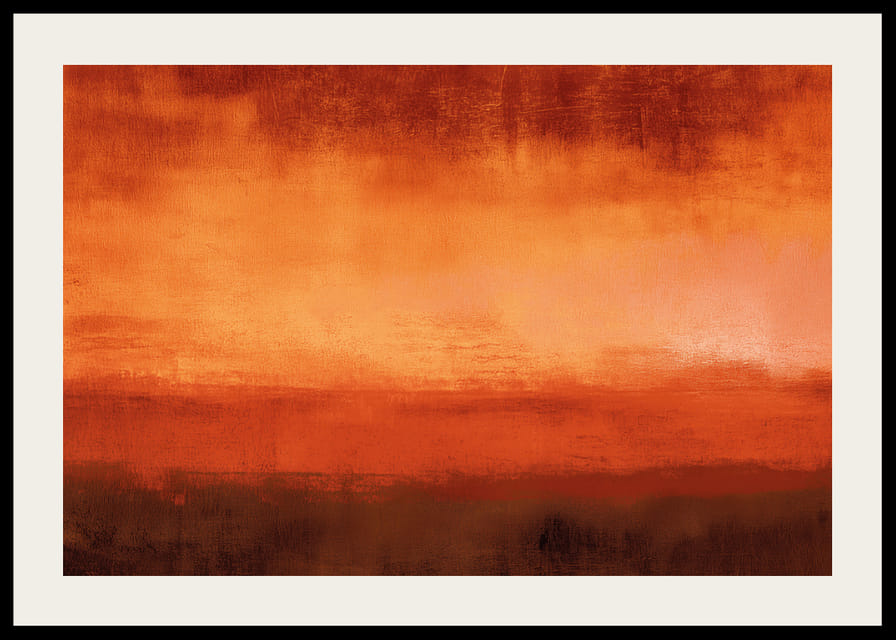 En flammande röd horisont sprider värme och lugn-12