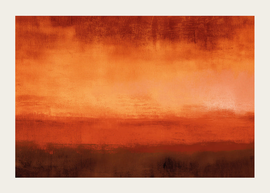 En flammande röd horisont sprider värme och lugn-12