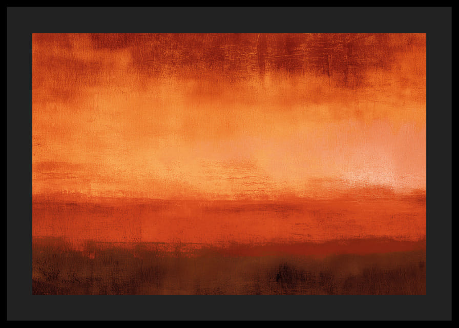 En flammande röd horisont sprider värme och lugn-12