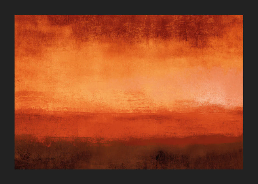 En flammande röd horisont sprider värme och lugn-12