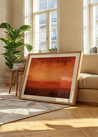 A blazing red horizon spreads warmth and tranquility-8