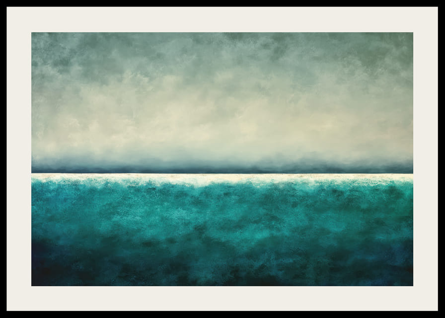 En lugnande horisont av blå och gröna toner-12