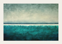 A calming horizon of blue and green tones-3