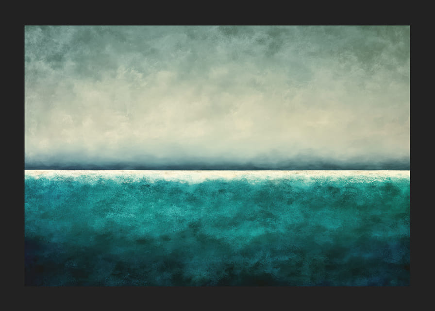 En lugnande horisont av blå och gröna toner-12