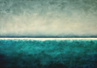 A calming horizon of blue and green tones-7