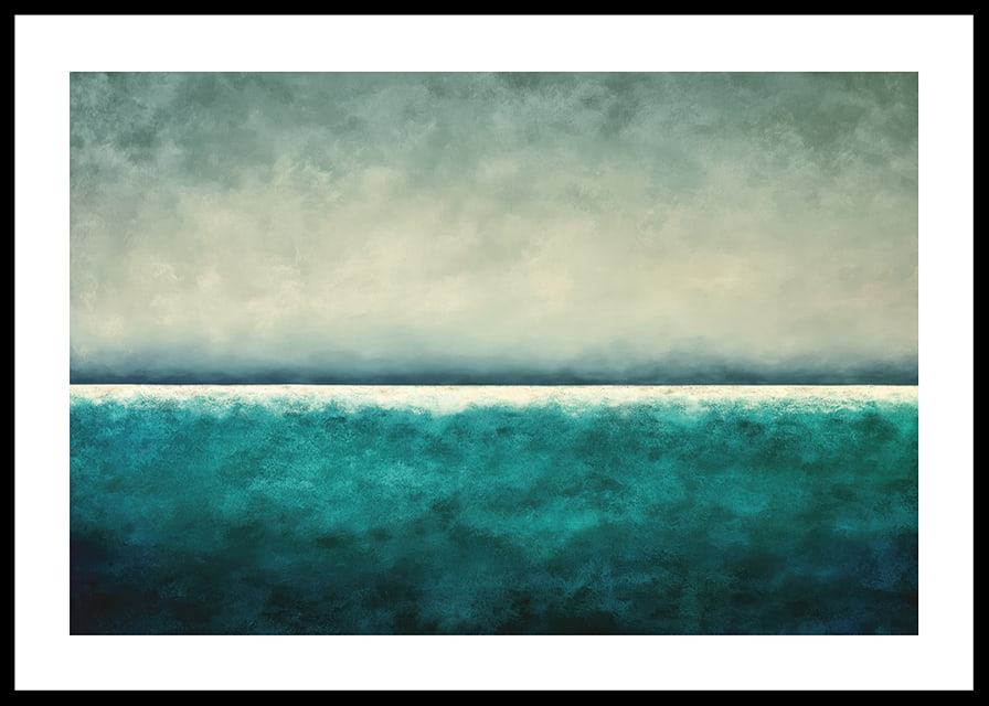 A calming horizon of blue and green tones-12