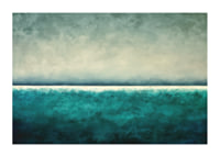 A calming horizon of blue and green tones-1