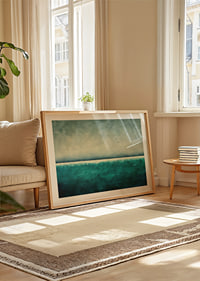 A calming horizon of blue and green tones-8