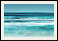 The calm of the sea spreads in soft blue tones-2