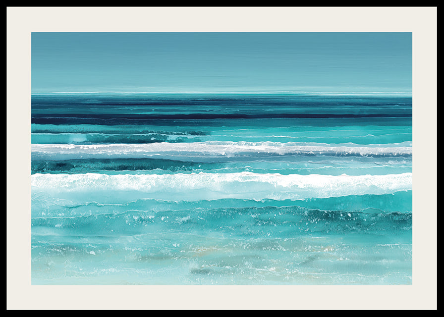 The calm of the sea spreads in soft blue tones-12