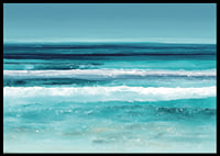 The calm of the sea spreads in soft blue tones-6