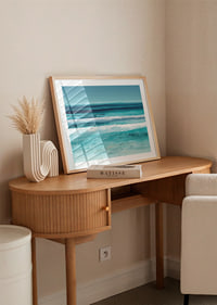 The calm of the sea spreads in soft blue tones-8
