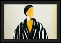 Artistic portrait with bold stripes and minimalism-4