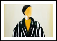 Artistic portrait with bold stripes and minimalism-0