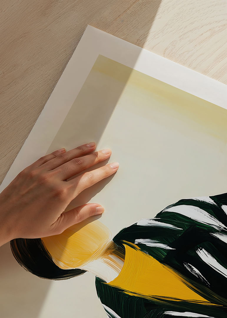 Artistiek portret met opvallende strepen en minimalisme-12