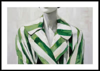 Groengestreepte elegantie ontmoet modern minimalisme-0