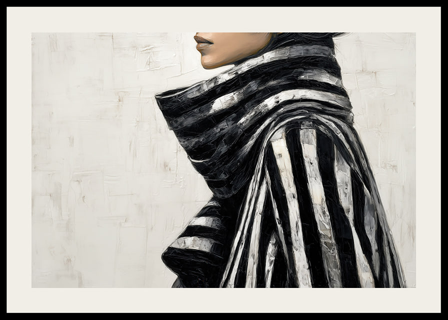 Élégant en noir et blanc avec une allure élégante et moderne-12